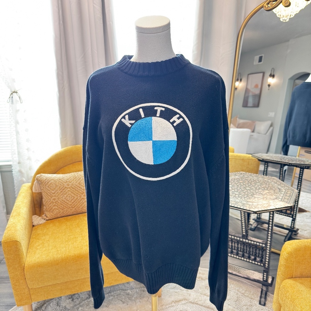 Kith x BMW Roundel Sweater — Black Sz S